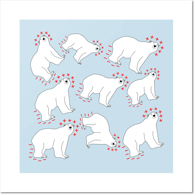 Polar Bears and Dipoles Wall Art by donovanh